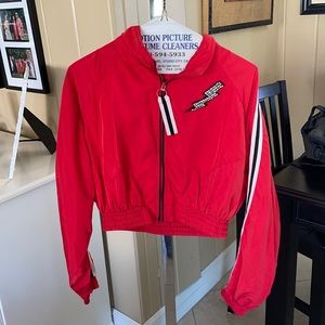 Love Tree Red Bomber Jacket